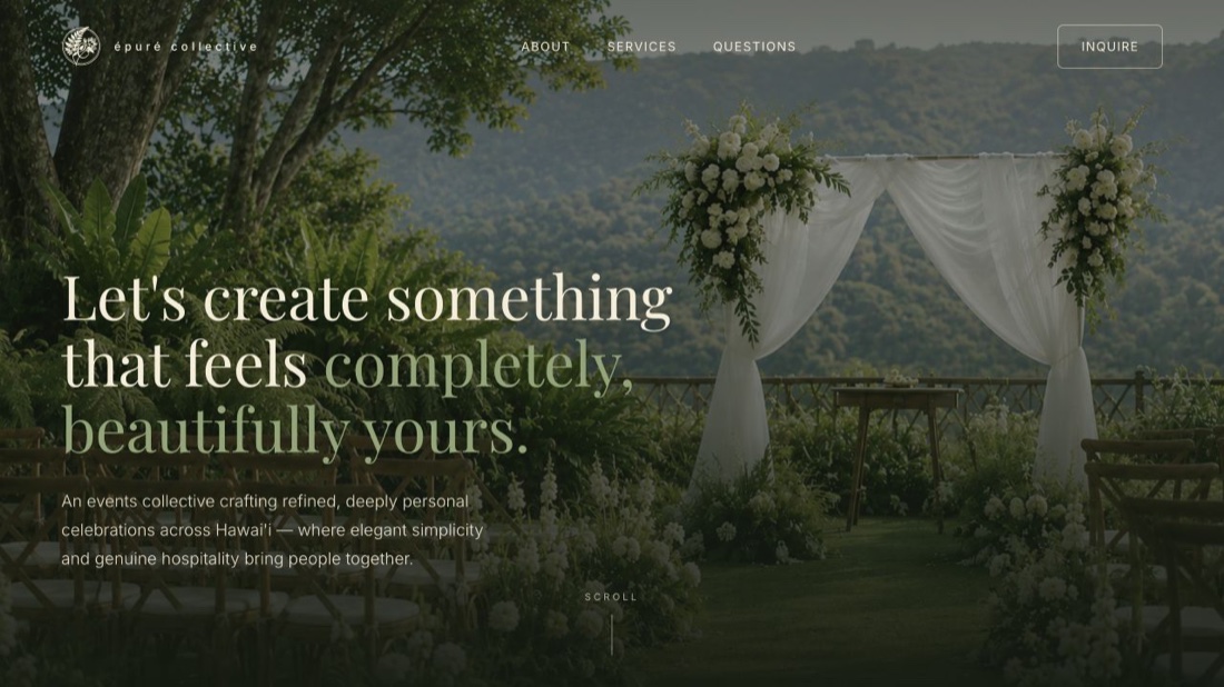 Épuré Collective website